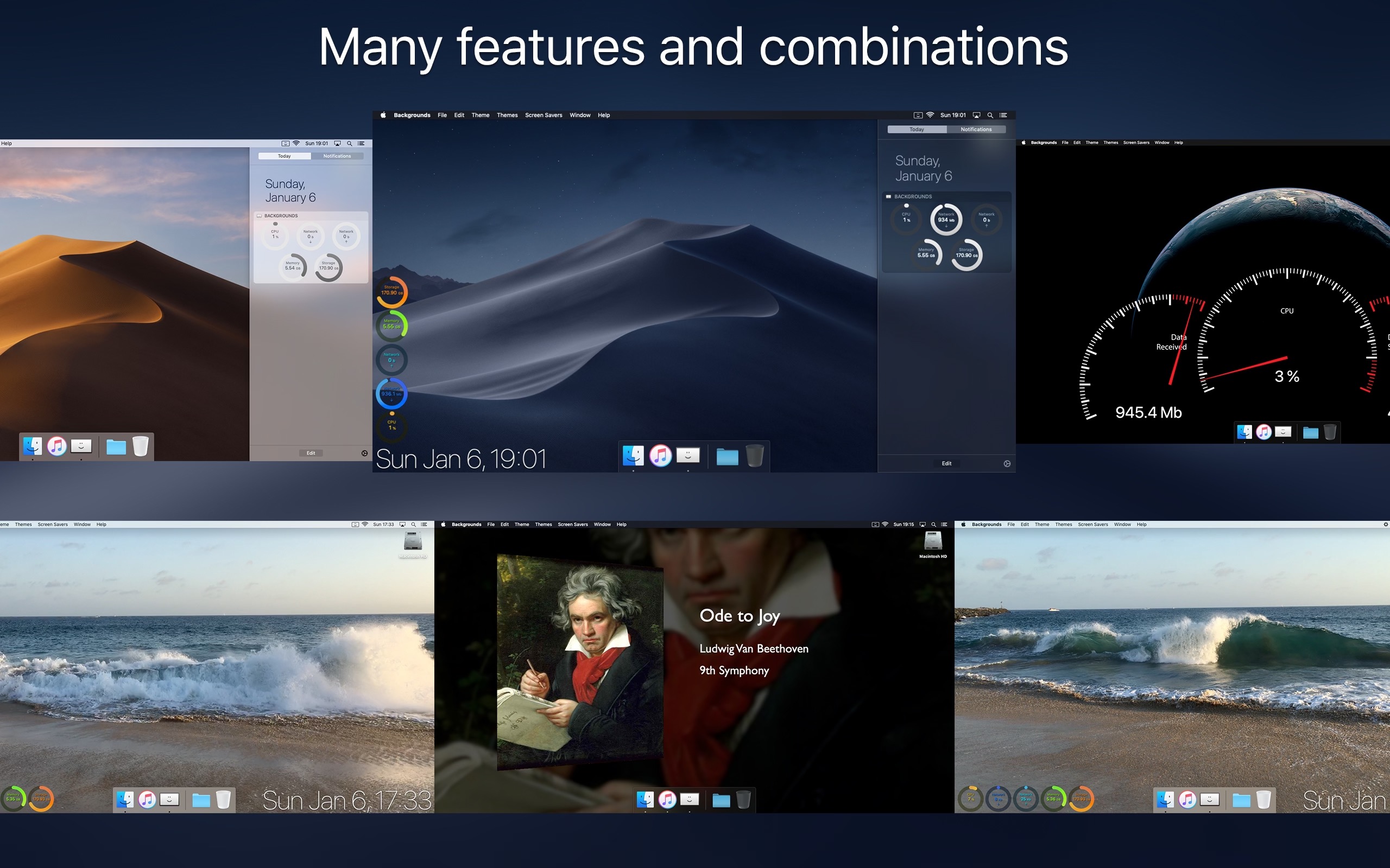 Backgrounds 10.0 Mac 破解版 桌面增强和美化工具